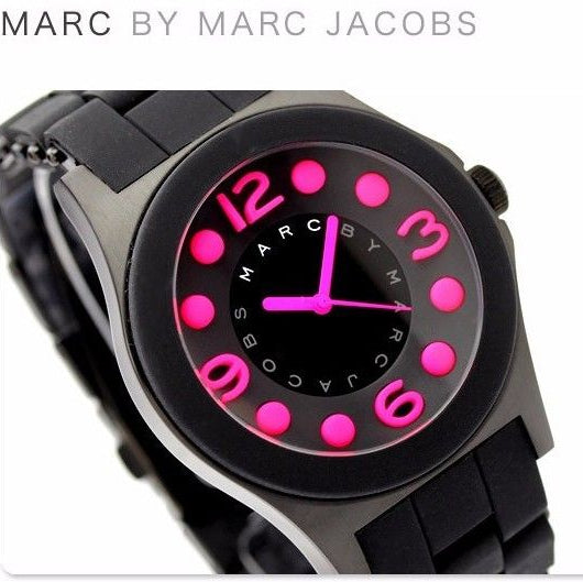  Shop Authentic Marc Jacobs Pelly Black Dial Black Silicone Strap Watch for Women - MBM2529 - Luxxuri