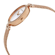  Shop Authentic Calvin Klein Authentic Silver Dial Rose Gold Mesh Bracelet Watch for Women - K8G23626 - Luxxuri