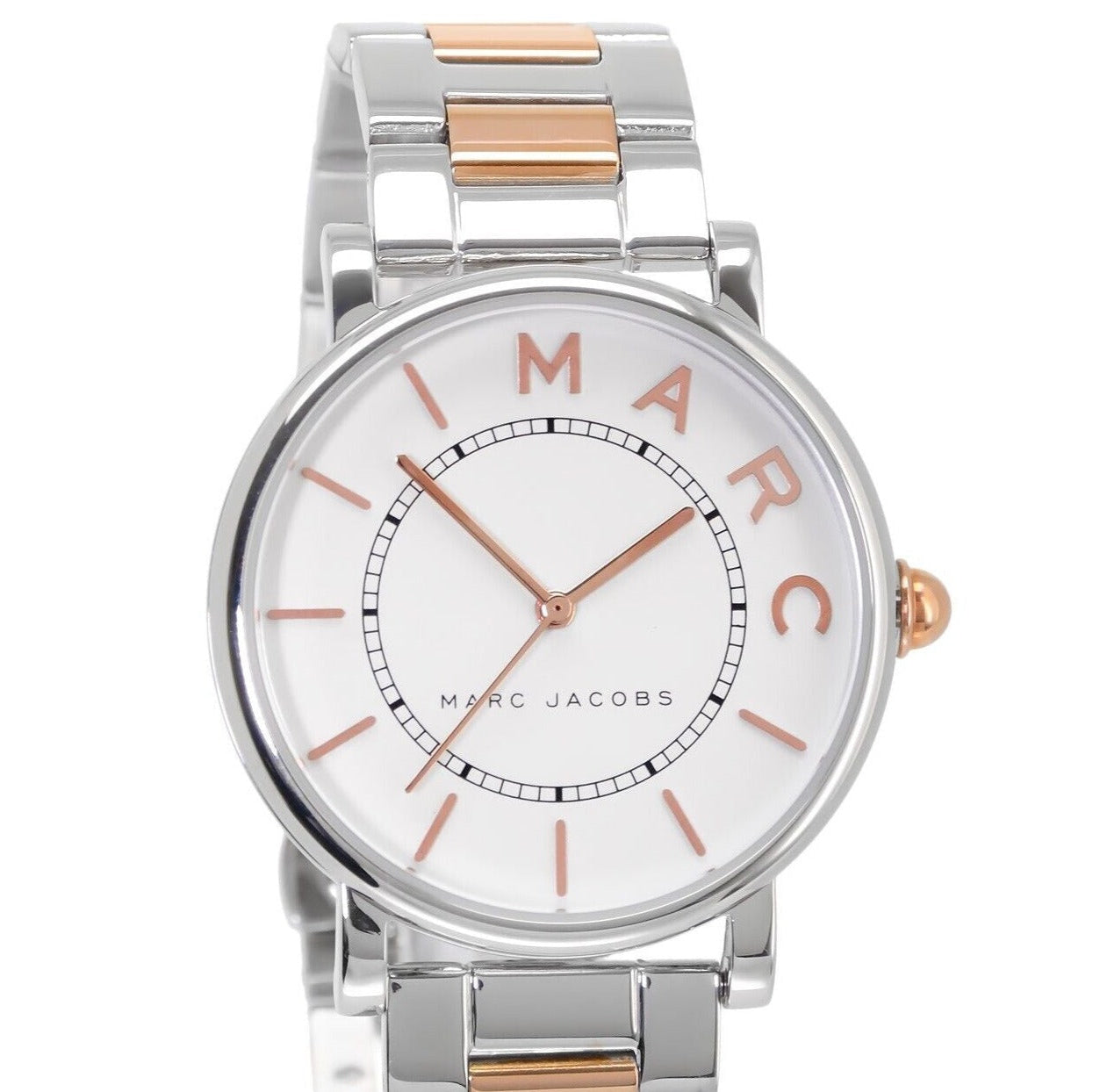  Shop Authentic Marc Jacobs Roxy Silver Dial Two Tone Steel Strap Watch for Women - MJ3551 - Luxxuri