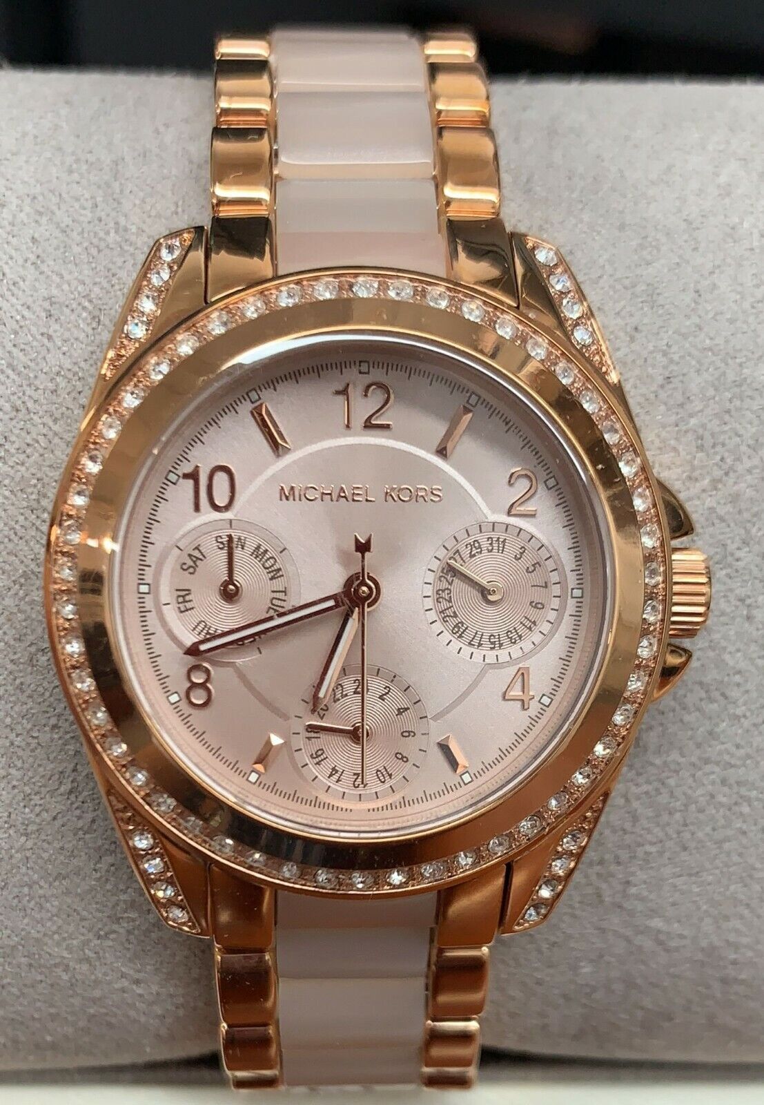  Shop Authentic Michael Kors Blair Rose Gold Dial Two Tone Steel Strap Watch for Women - MK6175 - Luxxuri