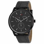  Shop Authentic Tommy Hilfiger Brad Chronograph Quartz Grey Dial Grey Leather Strap Watch For Men - 1710388 - Luxxuri