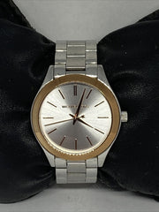  Shop Authentic Michael Kors Mini Slim Runway Silver Dial Silver Steel Strap Watch for Women - MK3514 - Luxxuri