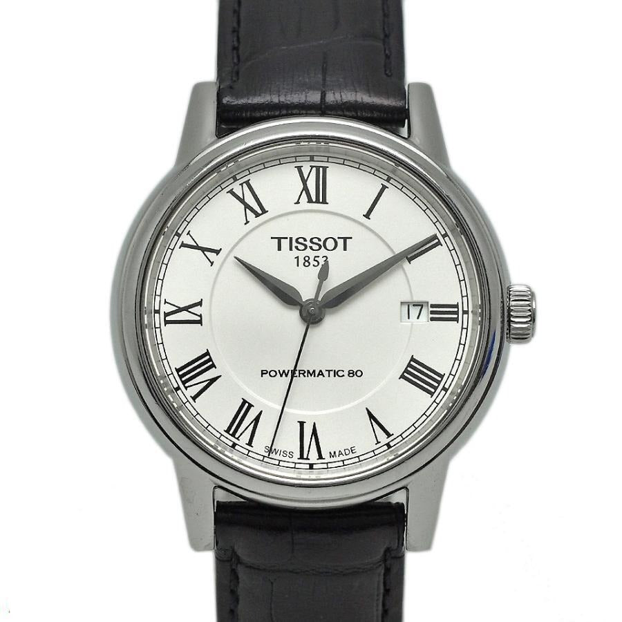  Shop Authentic Tissot Carson Powermatic 80 White Dial Black Leather Strap Watch For Men - T085.407.16.013.00 - Luxxuri