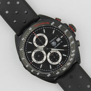  Shop Authentic Tag Heuer Formula 1 Automatic Chronograph Black Dial Black Leather Strap Watch for Men - CAZ2011.FT8024 - Luxxuri