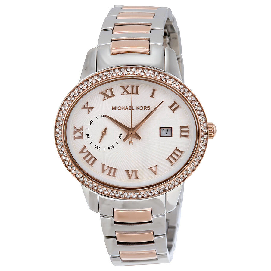  Shop Authentic Michael Kors Whitley Analog White Dial Two Tone Steel Strap Watch For Women - MK6228 - Luxxuri
