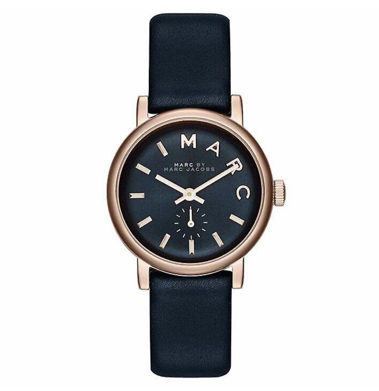  Shop Authentic Marc Jacobs Baker Navy Blue Dial Blue Leather Strap Watch for Women - MBM1331 - Luxxuri