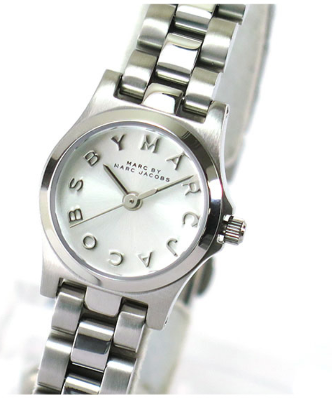  Shop Authentic Marc Jacobs Henry Dinky Silver Dial Silver Steel Strap Watch for Women - MBM3198 - Luxxuri