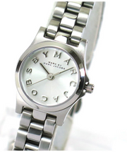 Shop Authentic Marc Jacobs Henry Dinky Silver Dial Silver Steel Strap Watch for Women - MBM3198 - Luxxuri