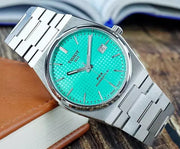  Shop Authentic Tissot PRX Powermatic 80 Automatic Mint Green Dial Silver Steel Strap Watch for Men - T137.407.11.091.01 - Luxxuri
