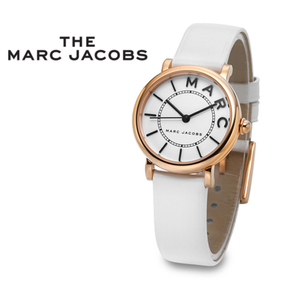  Shop Authentic Marc Jacobs Roxy White Dial White Leather Strap Watch for Women - MJ1562 - Luxxuri