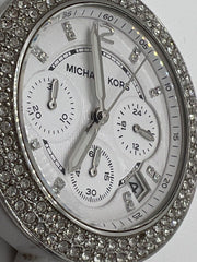  Shop Authentic Michael Kors Parker White Dial White Ceramic Strap Watch for Women - MK5654 - Luxxuri