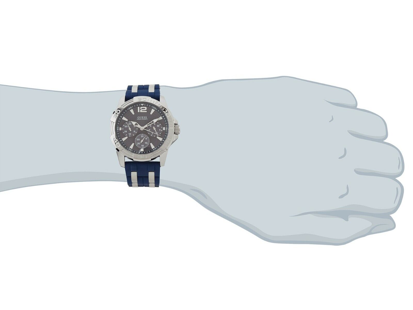  Shop Authentic Guess Oasis Multifunction Blue Dial Two Tone Steel Strap Watch for Men- W0366G2 - Luxxuri