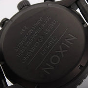 Nixon 51-30 Chrono Black Dial Black Steel Strap Watch for Men - A083-1042