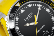  Shop Authentic Gucci Dive Black Dial Yellow Rubber Strap Watch For Men - YA136319 - Luxxuri