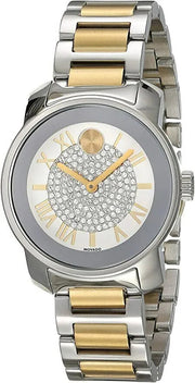  Shop Authentic Movado Bold Silver Dial Two Tone Steel Strap Watch For Women - 3600256 - Luxxuri