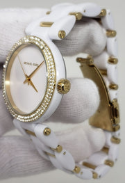  Shop Authentic Michael Kors Delray Rose Gold Dial White Steel Strap Watch for Women - MK4315 - Luxxuri