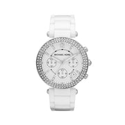  Shop Authentic Michael Kors Parker White Dial White Ceramic Strap Watch for Women - MK5654 - Luxxuri