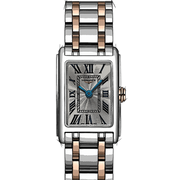  Shop Authentic Longines Dolcevita 18K Gold Silver Dial Two Tone Steel Strap Watch for Women - L5.258.5.71.7 - Luxxuri