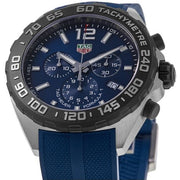  Shop Authentic Tag Heuer Formula 1 Chronograph Blue Dial Blue Rubber Strap Watch for Men - CAZ101AV.FT8077 - Luxxuri