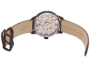  Shop Authentic Fossil Townsman Automatic Skeleton Brown Dial Brown Leather Strap Watch for Men - ME3098 - Luxxuri