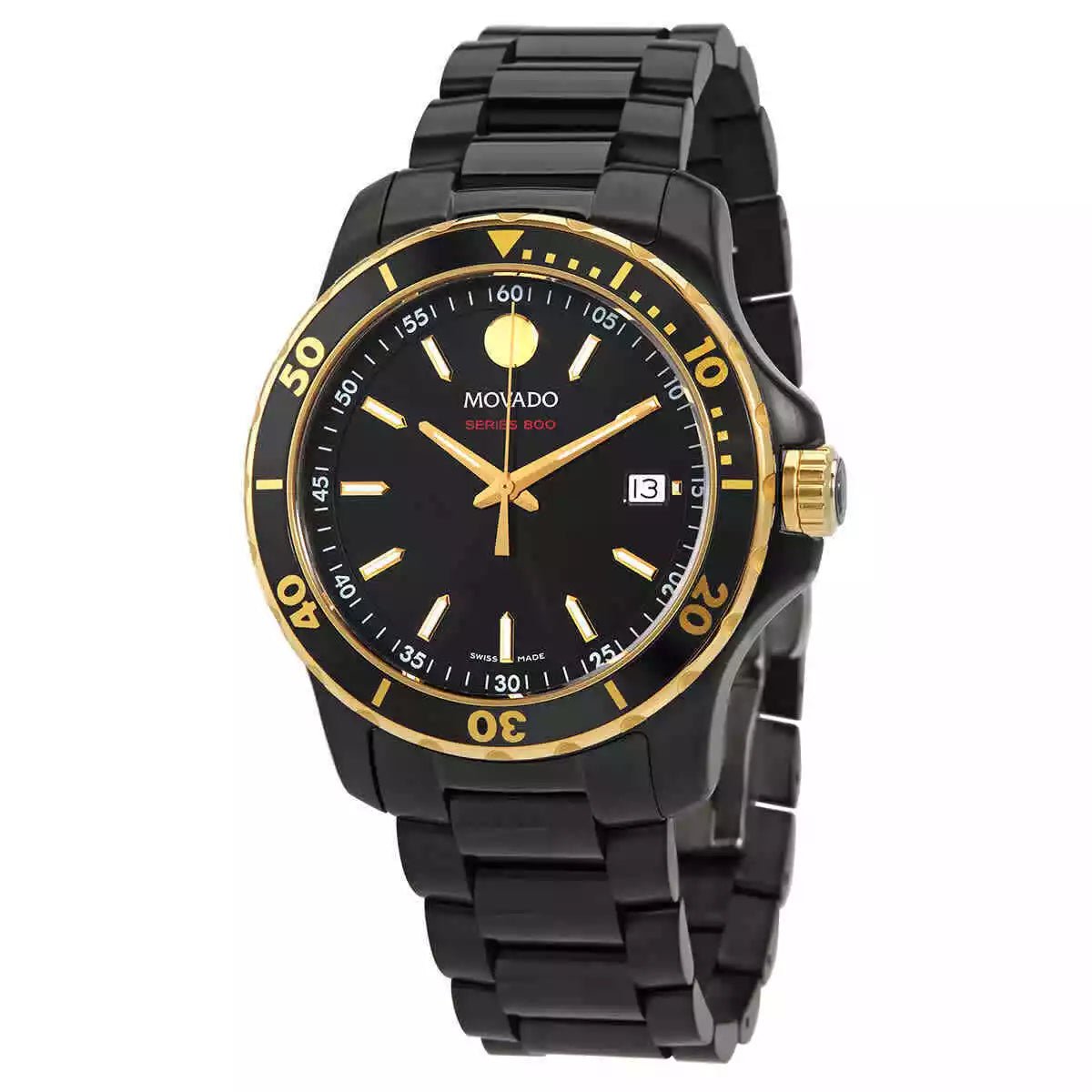 Shop Authentic Movado Series 800 Black Dial Black Steel Strap Watch For Men - 2600161 - Luxxuri