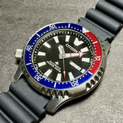  Shop Authentic Citizen Promaster Automatic 200M Diver Fugu Limited Edition Black Dial Black Rubber Strap Watch For Men - NY0110 - Luxxuri