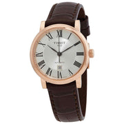  Shop Authentic Tissot T Classic Carson Premium White Dial Brown Leather Strap Watch for Women - T122.207.36.033.00 - Luxxuri