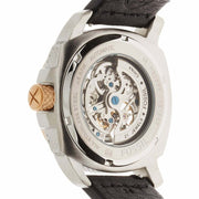  Shop Authentic Fossil Modern Machine Automatic Skeleton Dial Black Leather Strap Watch for Men - ME3082 - Luxxuri