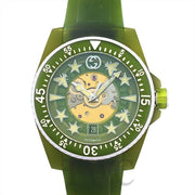  Shop Authentic Gucci Dive Automatic Green Dial Green Rubber Strap Unisex Watch - YA136345 - Luxxuri