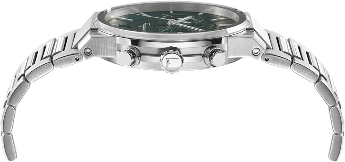 Shop Authentic Salvatore Ferragamo Sapphire Chrono Green Dial Silver Steel Strap Watch for Men - SFME00421 - Luxxuri