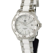  Shop Authentic Tag Heuer Aquaracer Diamonds White Dial Two Tone Steel Strap Watch for Women - WAY131H.BA0914 - Luxxuri