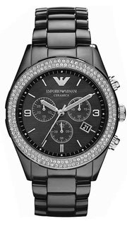  Shop Authentic Emporio Armani Ceramica Black Dial Black Ceramic Strap Watch For Men - AR1455 - Luxxuri