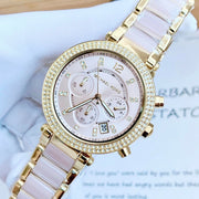  Shop Authentic Michael Kors Parker Gold Dial Two Tone Steel Strap Watch for Women - MK6326 - Luxxuri