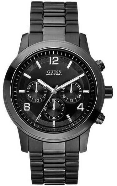  Shop Authentic Guess Chronograph Black Dial Black Steel Strap Watch for Men - W15061G1 - Luxxuri