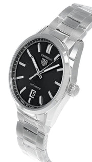  Shop Authentic Tag Heuer Carrera Date Black Dial Silver Steel Strap Watch for Men - WBN2110.BA0639 - Luxxuri