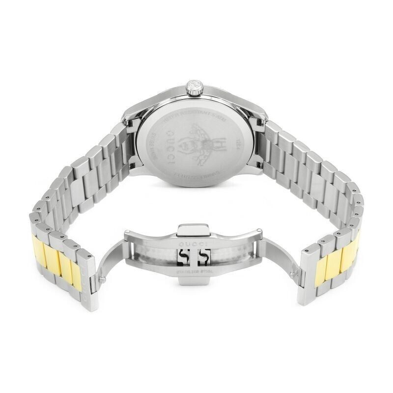  Shop Authentic Gucci G Timeless Silver Dial Two Tone Steel Strap Watch For Women - YA1264131 - Luxxuri