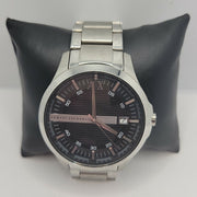  Shop Authentic Armani Exchange Hampton Chronograph Black Dial Silver Steel Strap Watch For Men - AX2103 - Luxxuri
