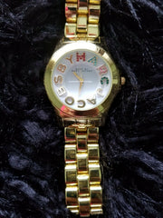  Shop Authentic Marc Jacobs Rivera White Dial Gold Steel Strap Watch for Women - MBM3137 - Luxxuri