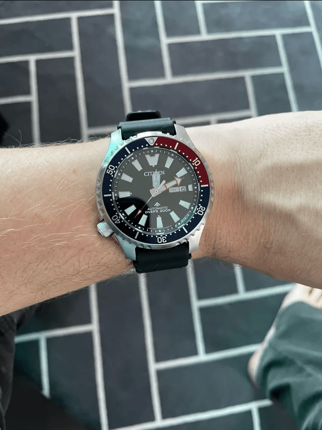  Shop Authentic Citizen Promaster Automatic 200M Diver Fugu Limited Edition Black Dial Black Rubber Strap Watch For Men - NY0110 - Luxxuri