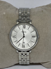  Shop Authentic Fossil Jacqueline White Dial Silver Steel Strap Watch for Women - ES3698 - Luxxuri