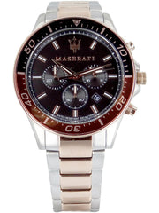  Shop Authentic Maserati SFIDA Chronograph Black Dial Two Tone Steel Strap Watch For Men - R8873640009 - Luxxuri