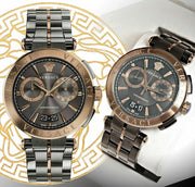  Shop Authentic Versace Aion Chronograph Black Dial Black Steel Strap Watch for Men - VE1D01620 - Luxxuri