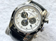  Shop Authentic Versace V-Ray Quartz Silver Dial Black Leather Strap Watch for Men - VDB010014 - Luxxuri