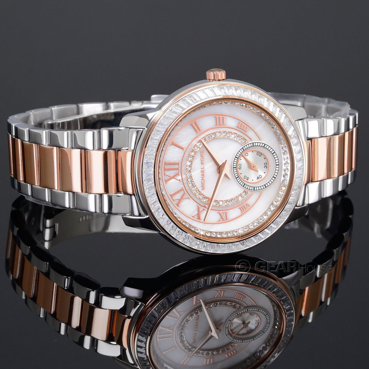  Shop Authentic Michael Kors Madelyn Silver Dial Two Tone Steel Strap Watch for Women - MK6288 - Luxxuri