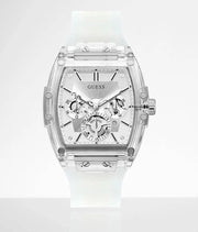  Shop Authentic Guess Phoenix Multi Function Silver Dial White Rubber Strap Watch for Men - GW0203G1 - Luxxuri