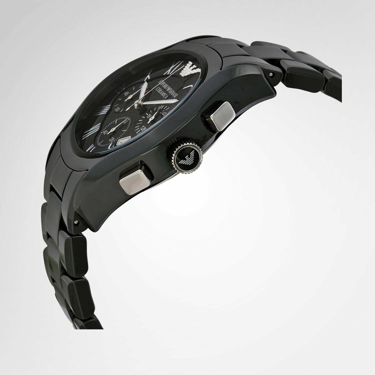  Shop Authentic Emporio Armani Valente Chronograph Black Dial Black Ceramic Strap Watch For Men - AR1400 - Luxxuri