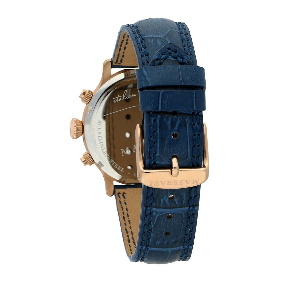  Shop Authentic Maserati Epoca Blue Dial Leather Blue Strap Watch For Men - R8871618007 - Luxxuri