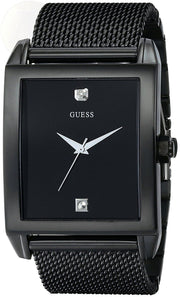  Shop Authentic Guess Diamonds Black Dial Black Mesh Strap Watch for Men - W0298G1 - Luxxuri
