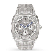 Shop Authentic Bulova Crystal Collection Phantom Silver Dial Silver Steel Strap Watch for Men - 96C002 - Luxxuri