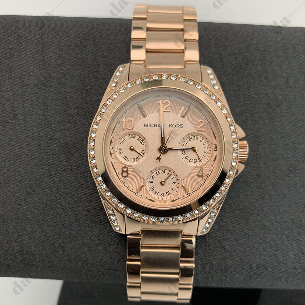  Shop Authentic Michael Kors Blair Rose Gold Dial Rose Gold Steel Strap Watch for Women - MK5613 - Luxxuri